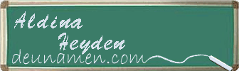 Aldina Heyden Visitenkarte